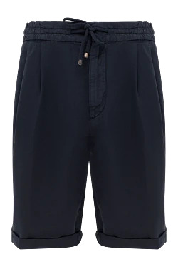 Lyocell and cotton shorts for men blue