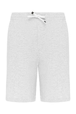 Men's cotton and polyamide shorts in gray