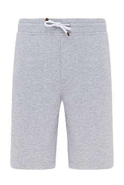 Men's cotton and polyamide shorts in gray