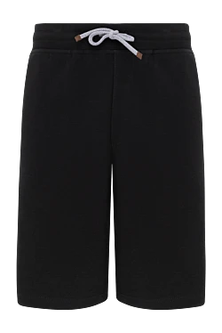 Shorts made of cotton and polyamide for men black
