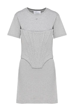 Women's gray cotton dress