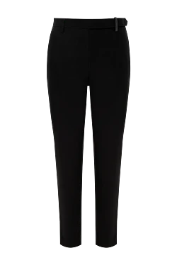 Pants made of cotton and elastane for women black