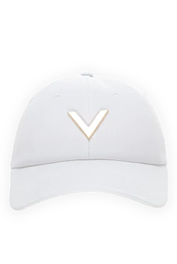 Women's cap made of cotton and elastane white