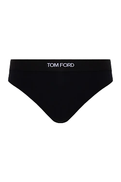 Black modal and elastane panties for women