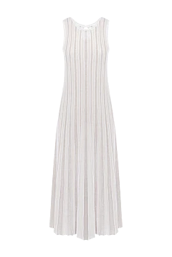 Women's beige knitted maxi dress