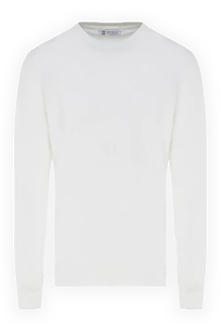 Cotton jumper for men white