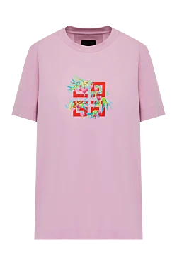 Cotton T-shirt for women pink