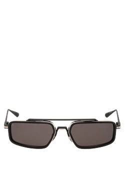 Gray metal sunglasses for men