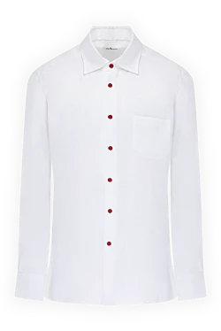 Men's white linen shirt