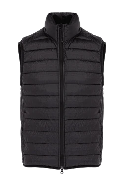 Black men's vest made of polyamide