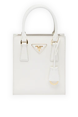 Women's genuine leather bag white