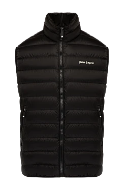 Black men's vest made of polyamide