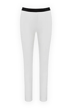 White leggings made of polyamide and elastane for women