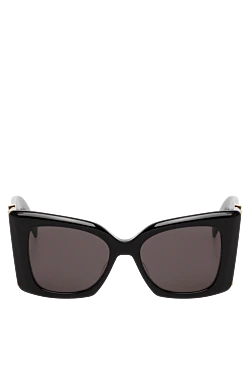 Women's black sunglasses with logo