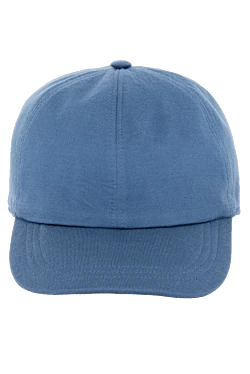 Men's blue cotton cap