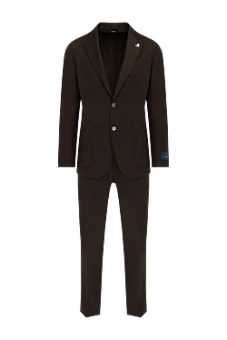 Men's brown wool suit