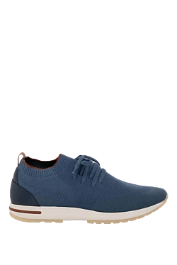 Men's blue wool sneakers