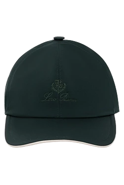 Men's green polyester cap