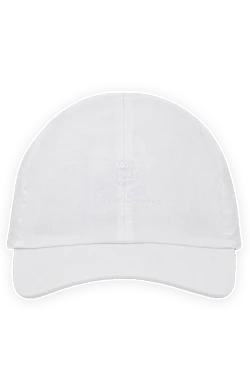 Men's white cap made of linen