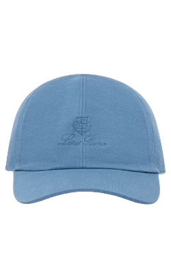 Men's blue cap made of cotton