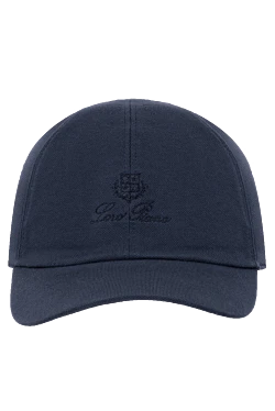 Men's blue cap made of cotton