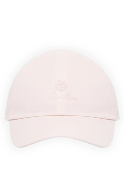 Men's pink cap made of cotton