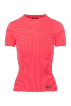 Women's pink wool top