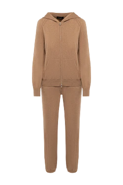 Women's brown walking suit made of cashmere