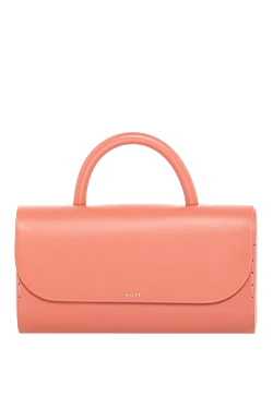 Women's bag, pink, made of genuine leather