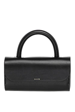 Women's bag, black, made of genuine leather