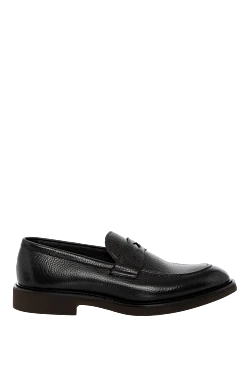 Лоферы мужские коричневые из натуральной кожи