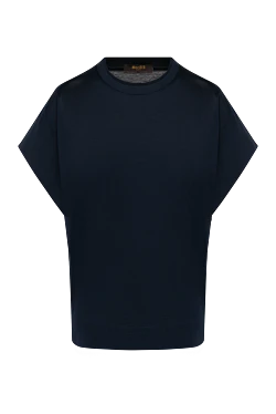 Women's blue cotton T-shirt