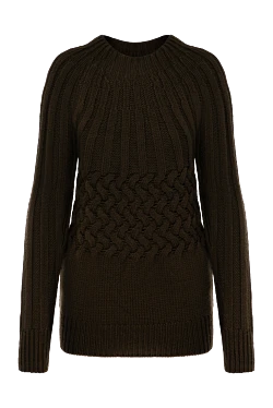 Women's brown wool jumper