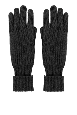 Women's gray cashmere gloves