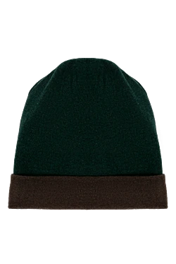 Men's green cashmere hat