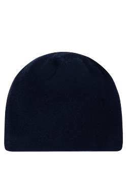 Men's blue cashmere hat