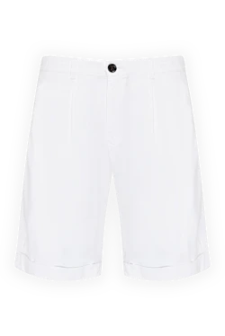 Men's white shorts made of cotton and elastane