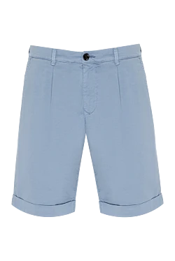 Men's blue shorts with clips