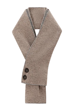 Brown cashmere scarf for men