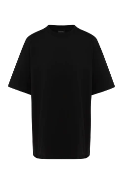 Black cotton T-shirt for women