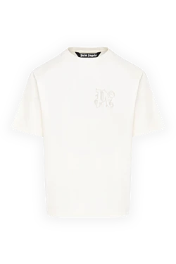 Men's white T-shirt with logo