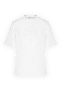 White women's T-shirt made of cotton