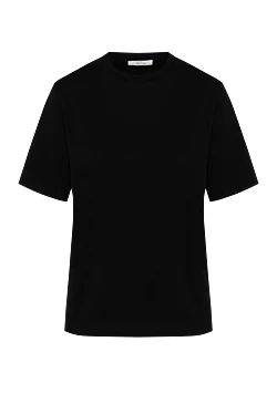 Black women's T-shirt made of cotton