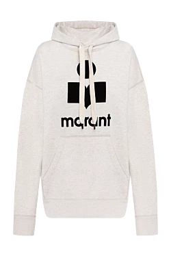 Hoodie for women beige with logo