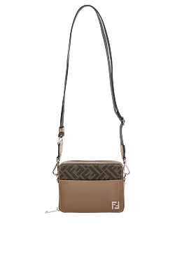 Shoulder bag for men beige