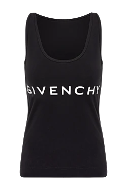 Women's black top with logo