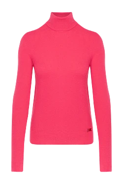 Women's golf wool pink with logo