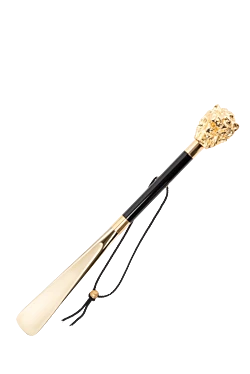 Shoe horn Golden Lion black