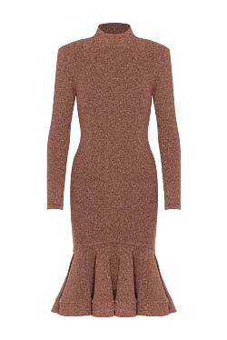 Brown knitted dress