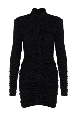 Black knitted dress